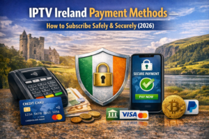 IPTV Ireland payment methods showing secure subscription options and instant activation 2026